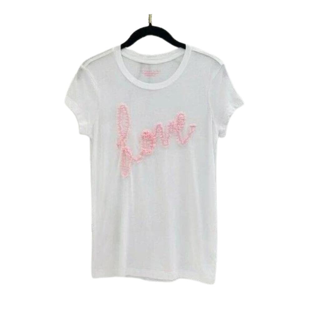 Vintage Victoria’s Secret Cotton Modal Frilly Love Detail Tee
